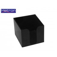 METRON ΚΥΒΟΣ ΣΗΜΕΙΩΣΕΩΝ ΚΕΝΟΣ ΠΛΑΣΤΙΚΟ ΜΑΥΡΟ